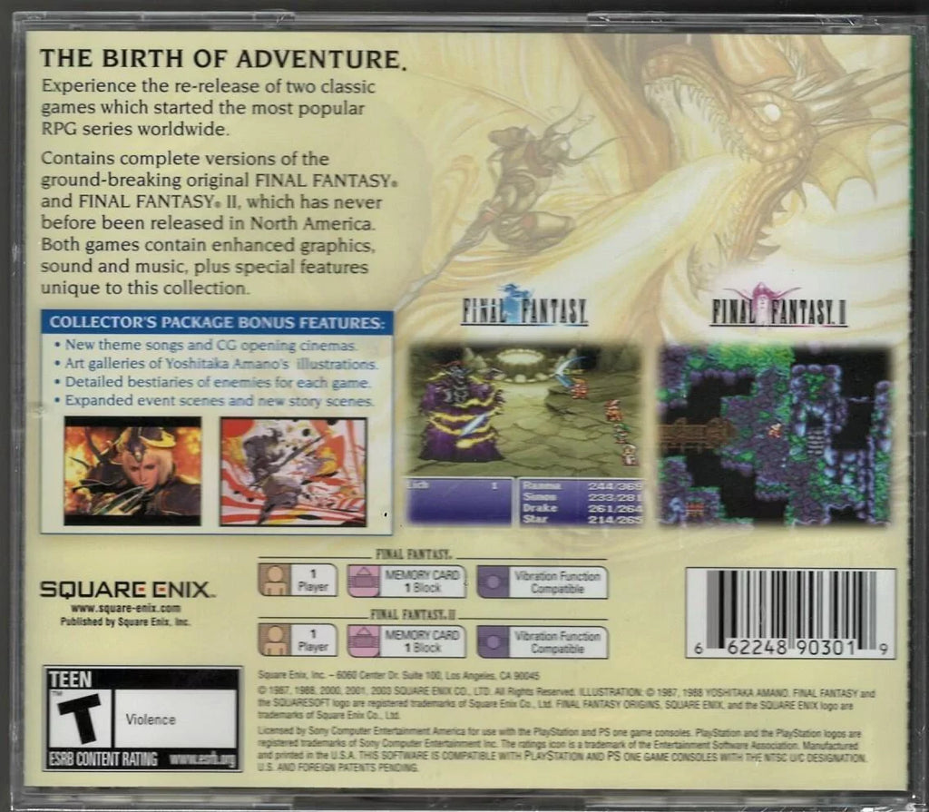 (Greatest Final Sealed Hits) Factory Origins PS Version) US New (Brand Fantasy P
