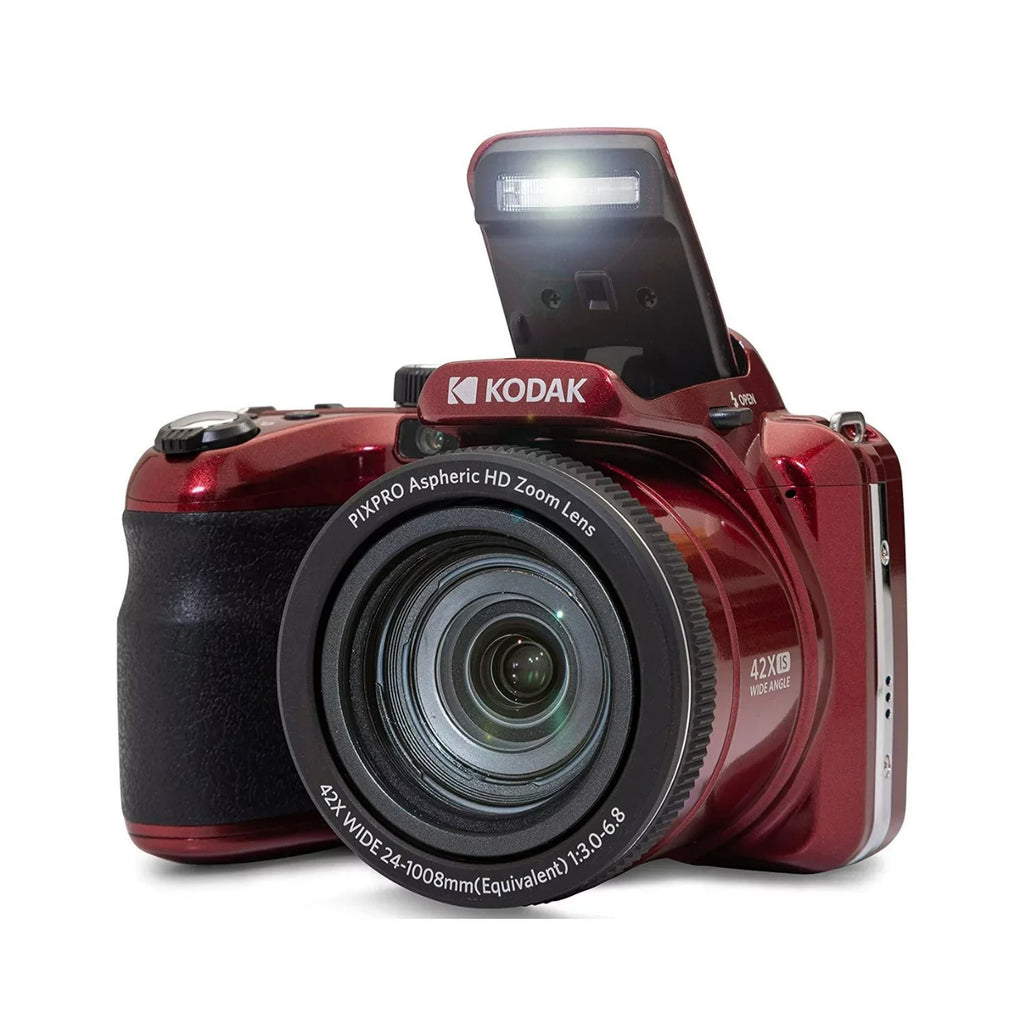 32GB PIXPRO and Zoom Battery with Camera Astro (Red) AZ425 Kodak Card