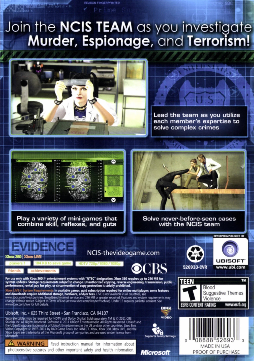 NCIS Xbox TV The 360 - On Based Series