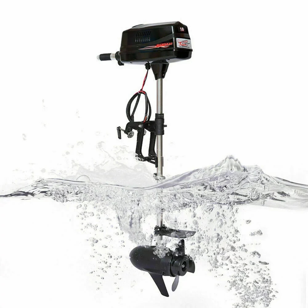 Brushless Engine Electric Fishing Outboard Motor Wuzstar w/Propel Boat 60V 2.2KW 10HP