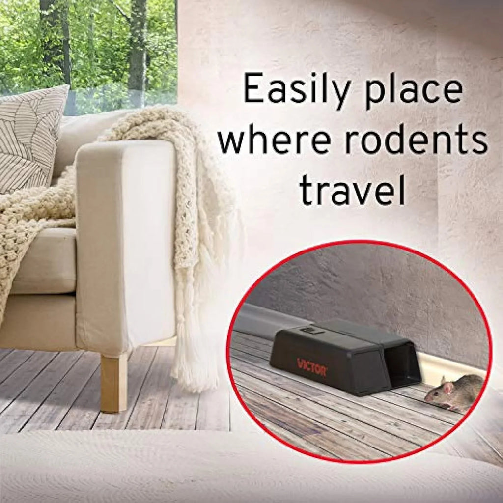 M250S No No Electronic Indoor Touch, Upgraded - 1 Trap See Victor Mouse Trap,Black