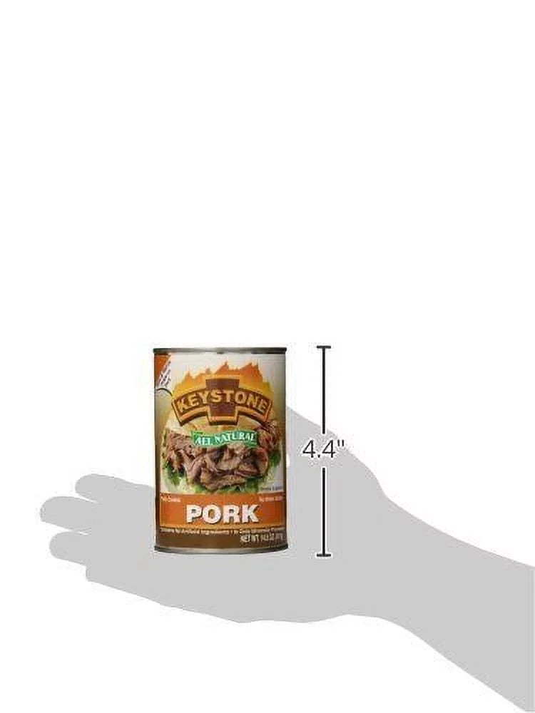 Pack Pack) All and Hiking Natural Keystone Pork Cans 12 Emergency Eat- Can to Camping Survival oz Food Backpacking 14.5 of (12 Ready For