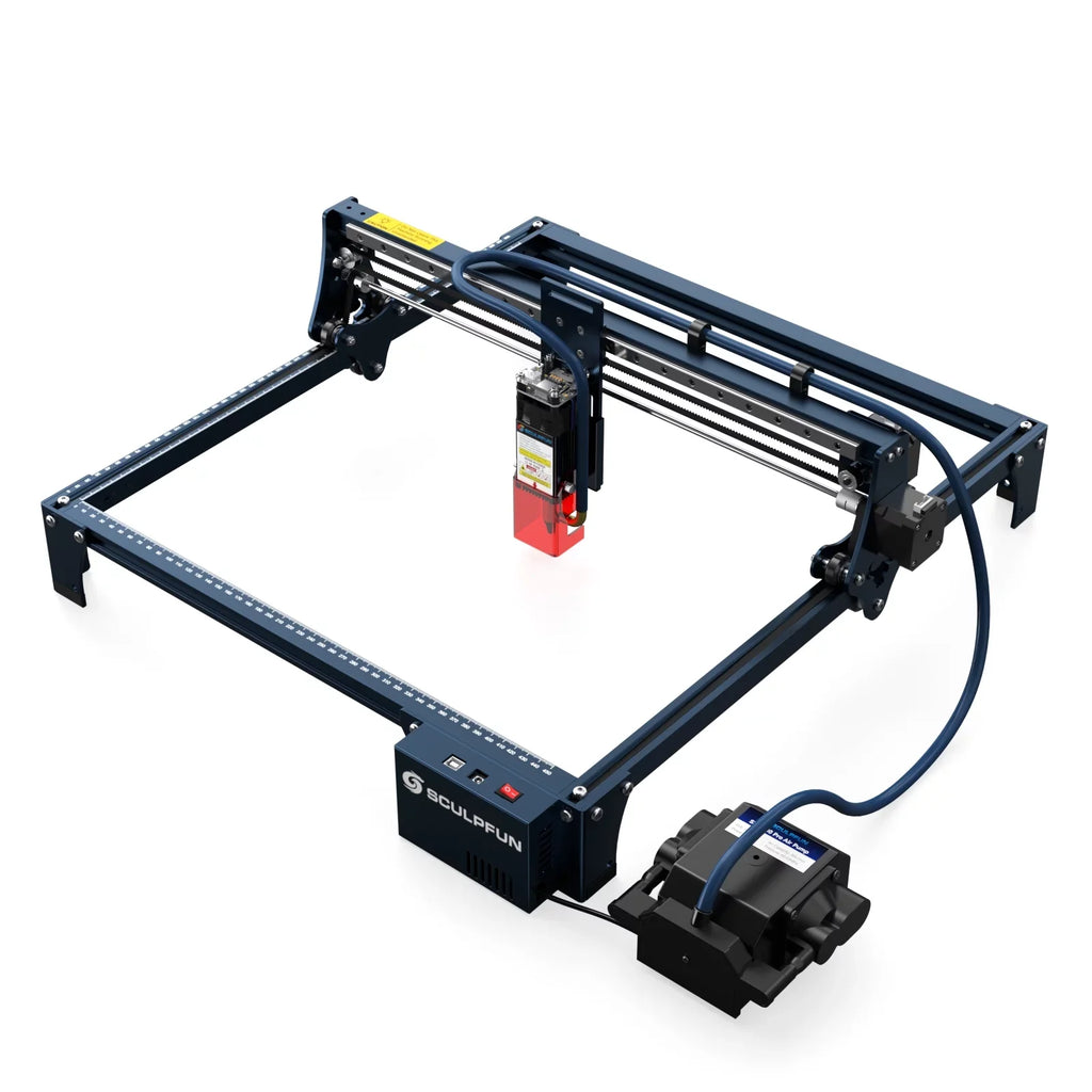 Auto Limit 5w Lens Air SCULPFUN-2 With Air-assist Nozzle 5w Pump Switchs Switchs Engraving Limit With With 410x400mm Nozzle Switchs With Air Wireless With Limit 5w Machine,Pump Area Assist S30