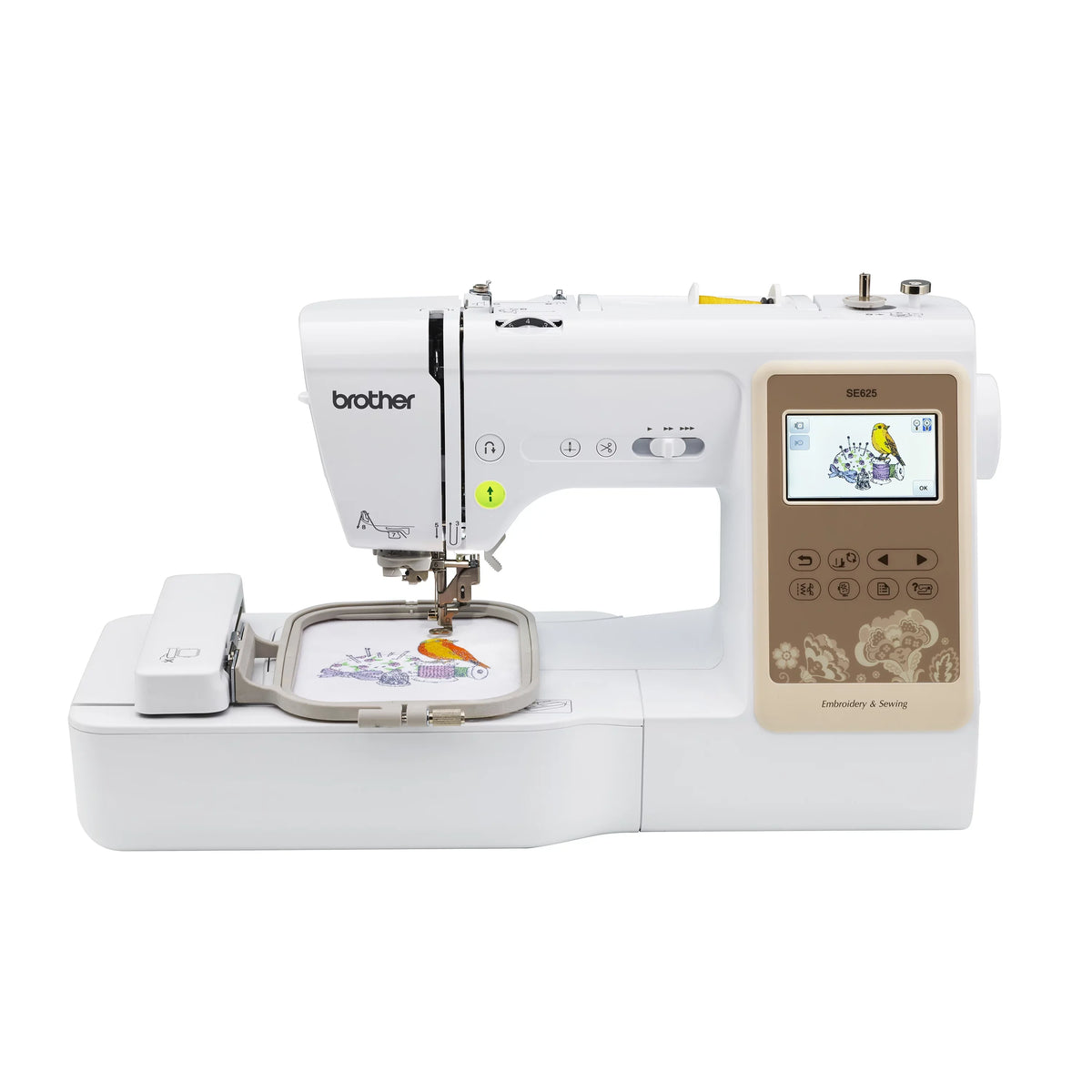 with and Brother SE625 Machine Sewing Embroidery LCD Computerized