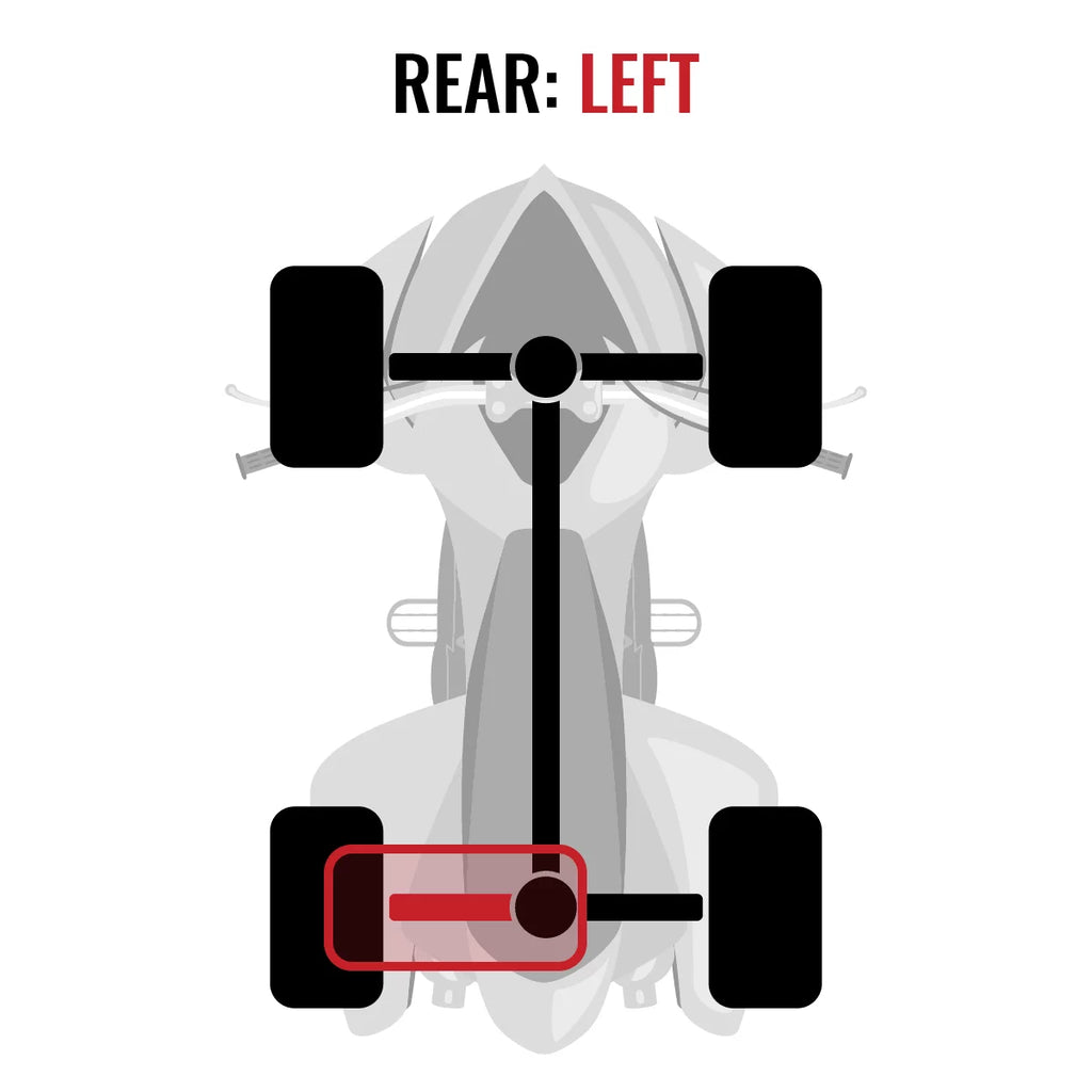 Rear Can-Am XT Sixity Outlander MAX - 1000 EFI 2015 compatible LTD Axle 4X4 Left with