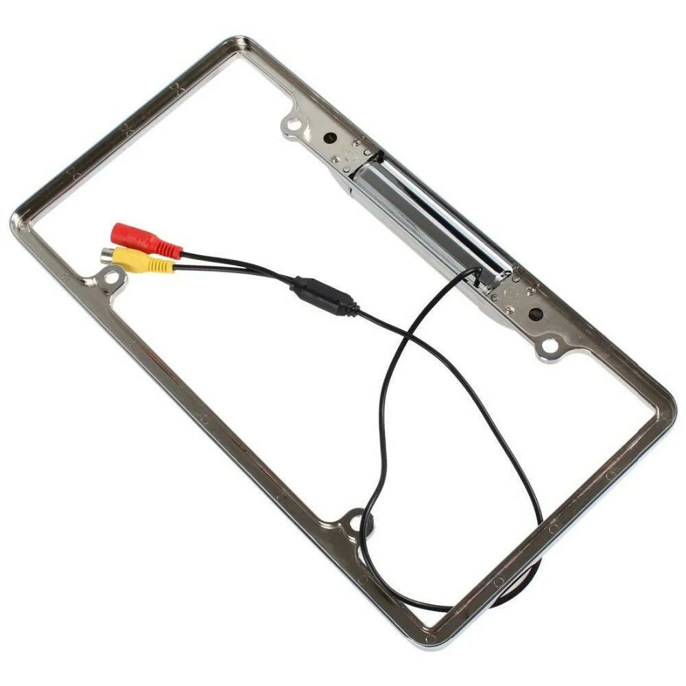 Night NEW 8 RearView Camera Vision Backup 12V CMOS Plate Frame IR License US Car