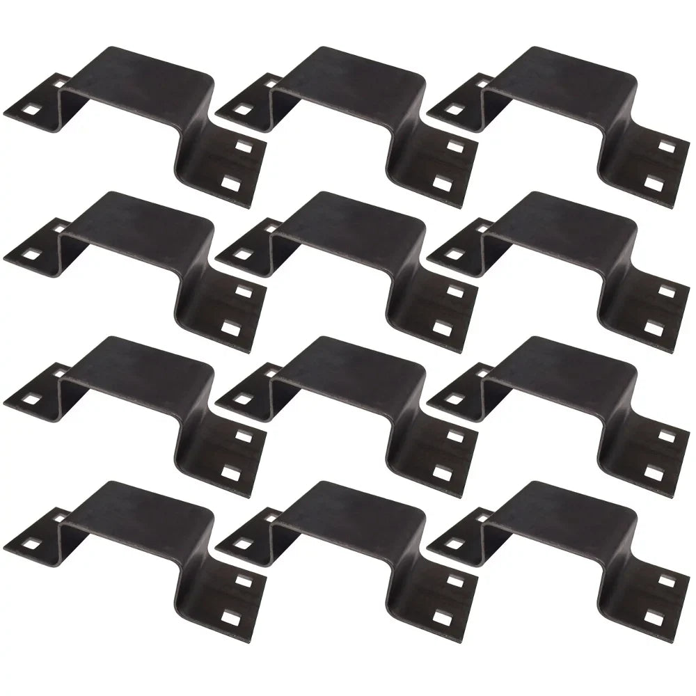 Steel Body Brackets Bolt-On (12) Utility Pocket 12 Trailer for Gauge Stake