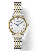 Two Essential SFQ800 Seiko Women's Arabic Steel Stainless Tone Watch Quartz Dial