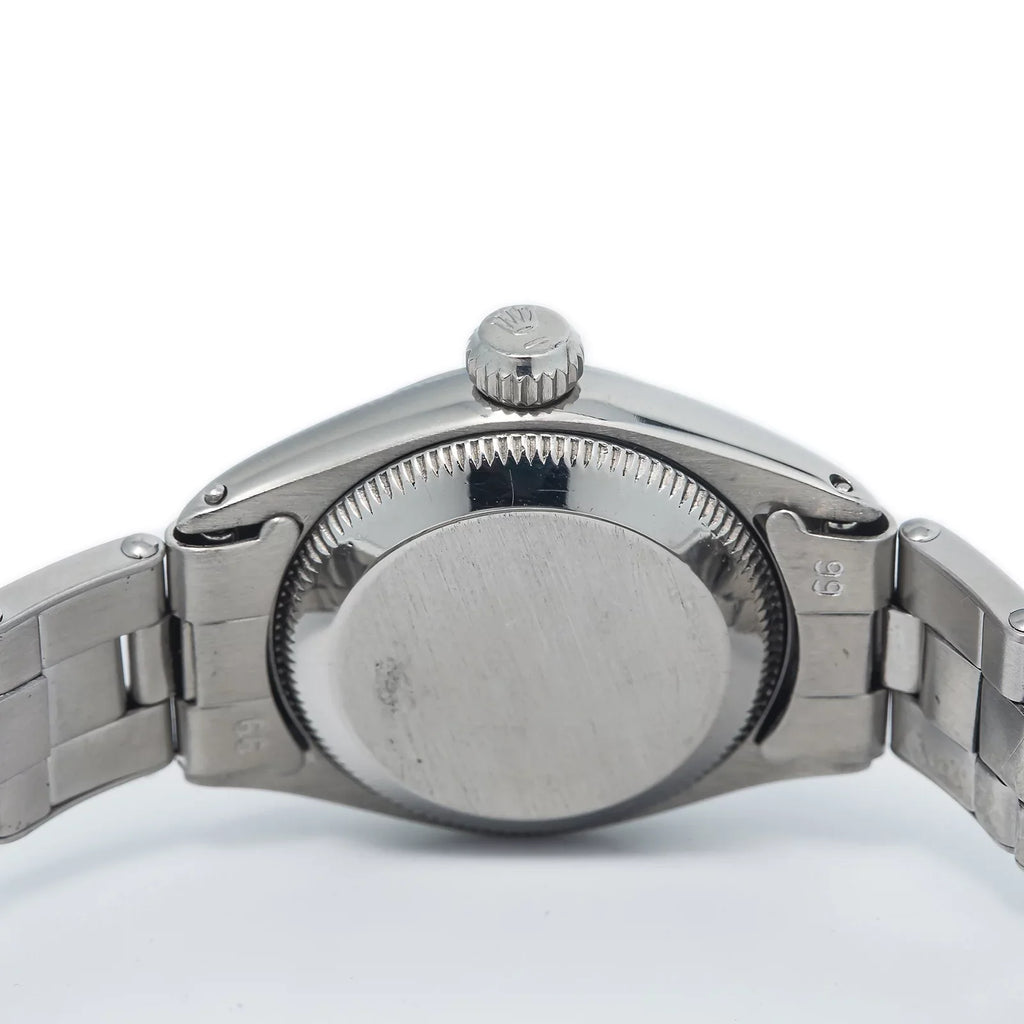 Ladies Perpetual Stainless Oyster vintage RARE Silver Rivet 6505 Dial 24MM