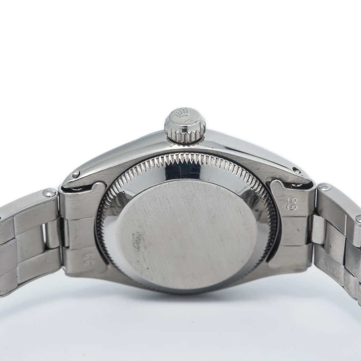 Ladies Perpetual Stainless Oyster vintage RARE Silver Rivet 6505 Dial 24MM