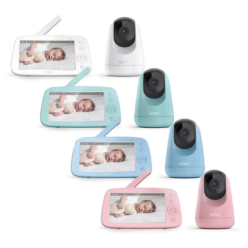 Screen Video Audio, Handheld Vision, VAVA Pink Infrared 2-Way Night and 720P Baby 5" Monitor,