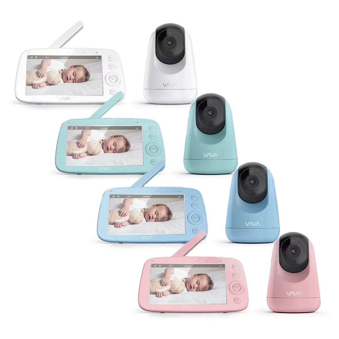 Screen Video Audio, Handheld Vision, VAVA Pink Infrared 2-Way Night and 720P Baby 5" Monitor,