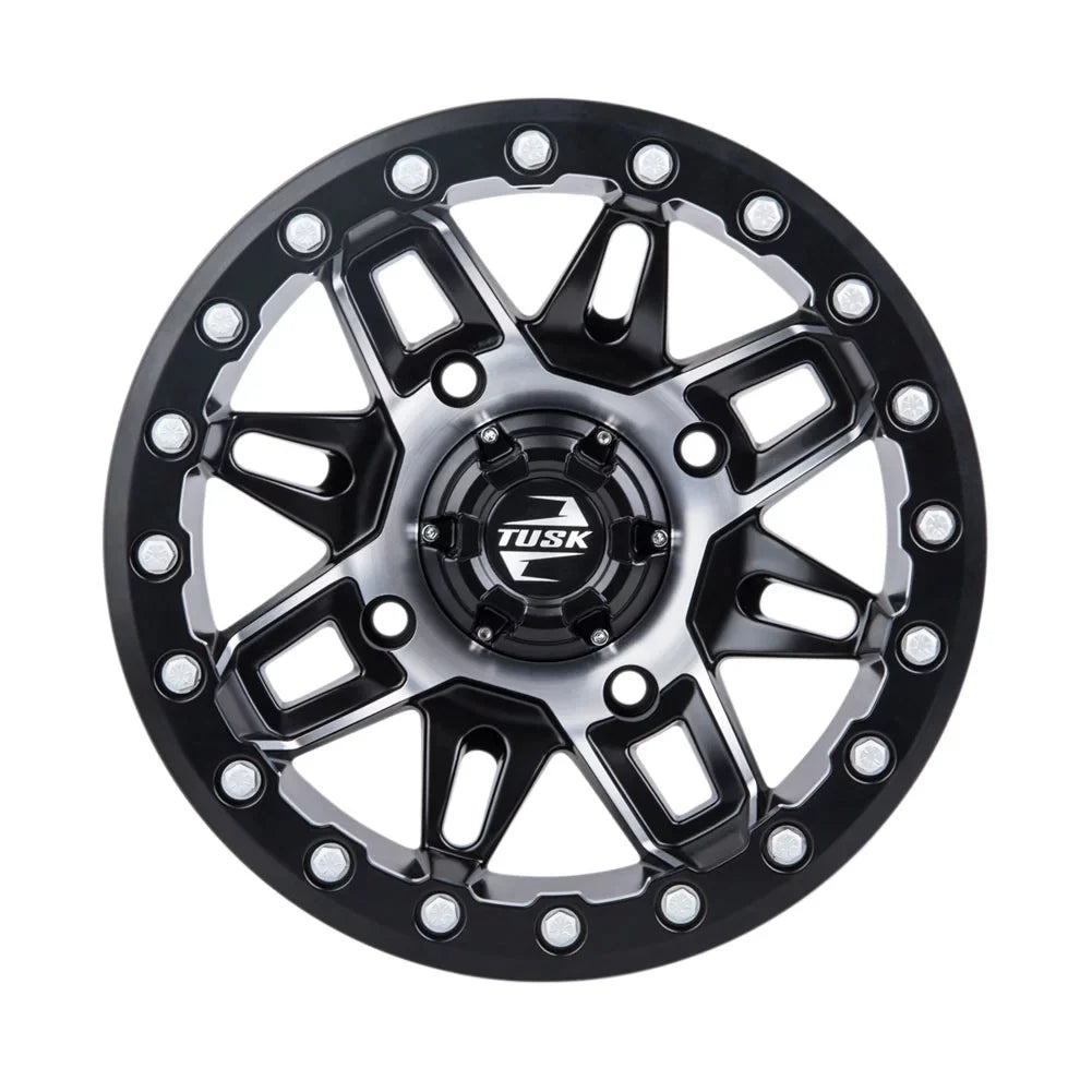 Defender Beadlock Tusk 2021-2022 Wheel 4/137 Lone 15x7 Wasatch + Pro CAN-AM HD10 Machined/Black Star 5.0 For 2.0