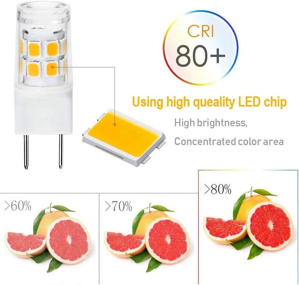Type for 120V Replacement Halogen JCD Base Xenon G8 Base Warm Warm ETHT Lighting.Pack 20W - 10PCS) White Under 2.5 Bulb Watts White G8 Counter LED Kitchen LED ETHT 10(G8 of Light Bi-pin 3000K Bulb
