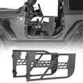 Tubular Steel Door Wrangler Road Fit 2-Door Jeep 2018-2023 Half JL Black Frame Guards Hooke