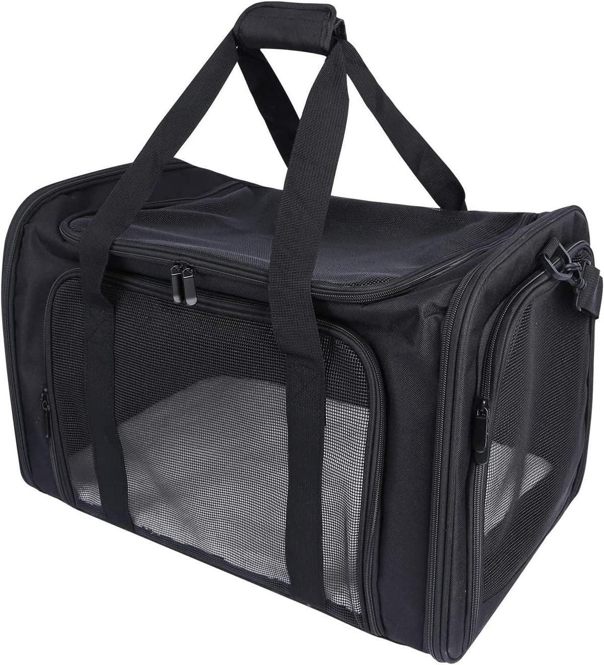 Lineslife Car for Puppy Traveling, for Small Carrier Cats 25 Cat Medium lbs, Cats Bag Bag Collapsible 2 Pet Medium Carrier Dogs Large Black or Dog