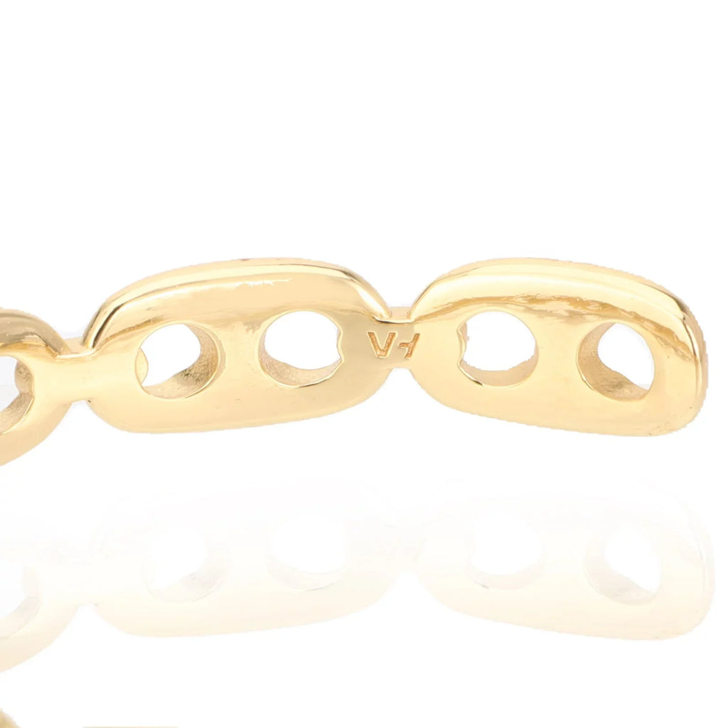 Women Havana Gold-plated For Mariner Callie 18K Bangle Link Vintage