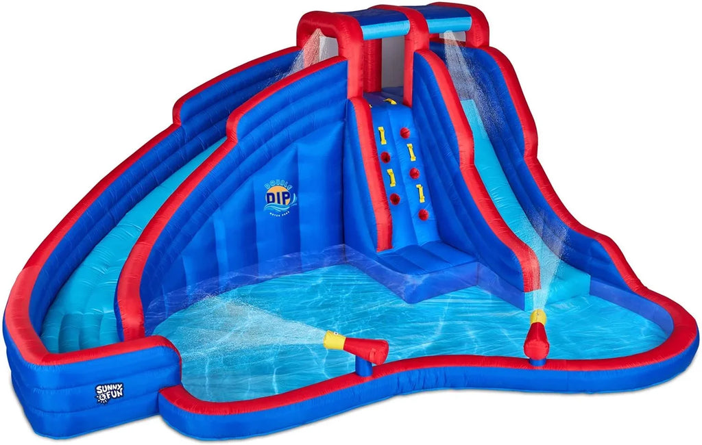 & Kids Slide Water Water Park Backyard up Sunny Fun & Inflatable Blow for Pool,