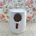 Black Wooden Canister Ceramic Dunn Rae Kitchen Large Shaped Flour Letters New Bell Ivory with LL Scoop