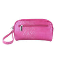 7666-PK Reptilian Margarita-Insulated Removable Cosmetics Picnic Gift Pink with Bags Wristlet,