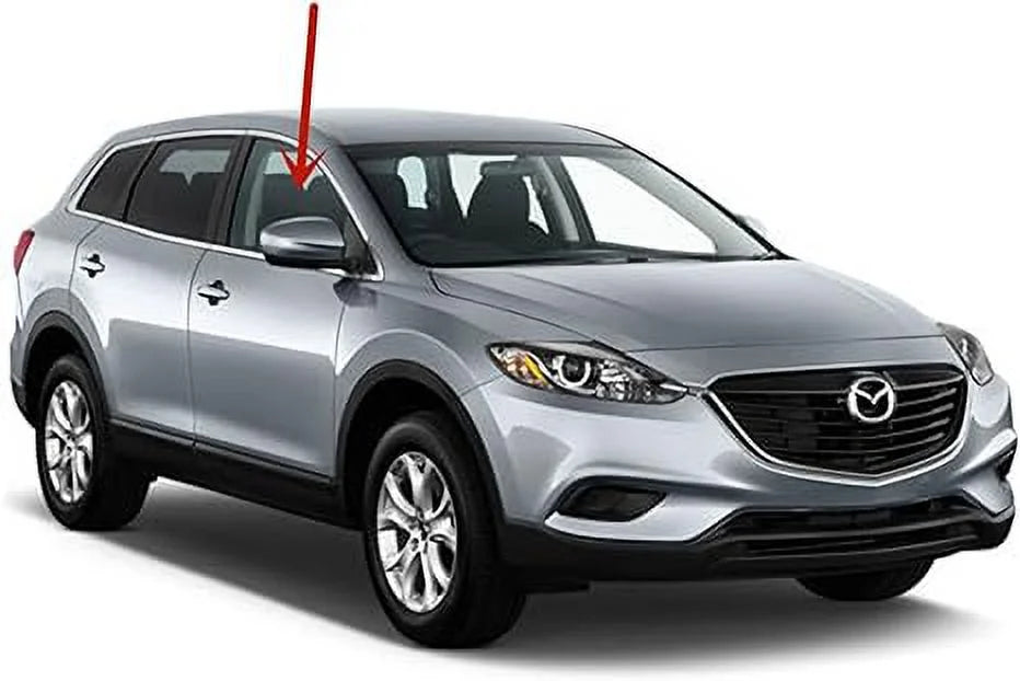 Right Door Mazda CX-9 2007-2015 Window Glass Front with Passenger Side Models Door Compatible