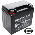 Activated, UpStart GSX-R1000 12V, CC 1000 Factory Motorcycle 2001 - 5-Pack Battery Battery 10Ah, UB-YTX12-BS Replacement Suzuki for Maintenance Free,
