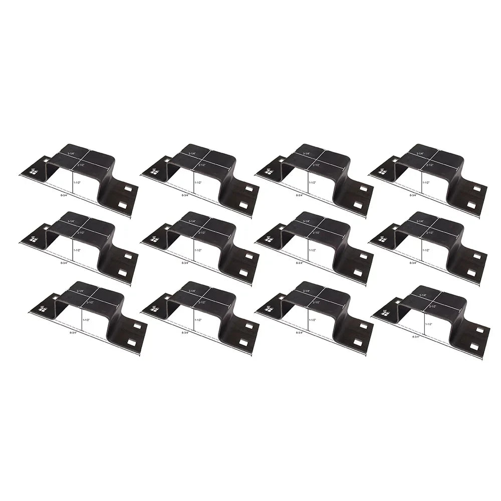 Steel Body Brackets Bolt-On (12) Utility Pocket 12 Trailer for Gauge Stake