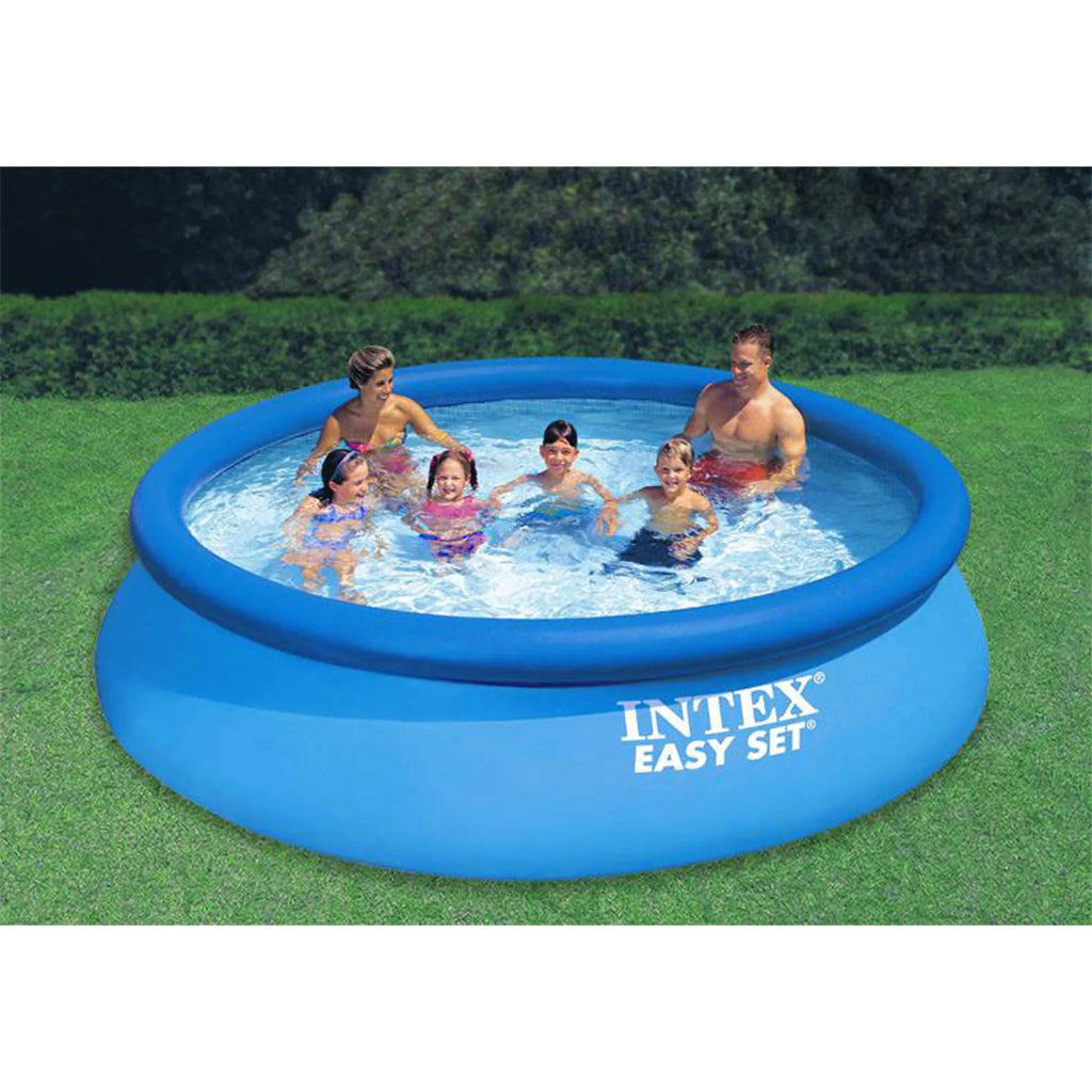 Ground 12ft x Pool Intex Vacuum & with Set Pump 30in Filter Above Easy Automatic