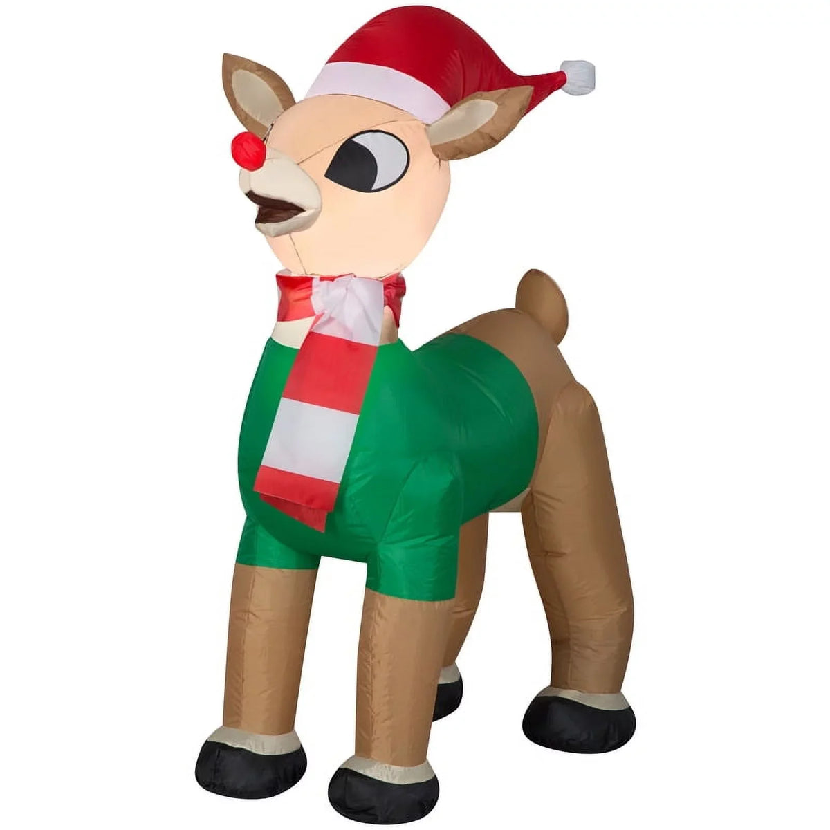 Gemmy Green 3.5 Inflatable Outfit ft. in Rudolf