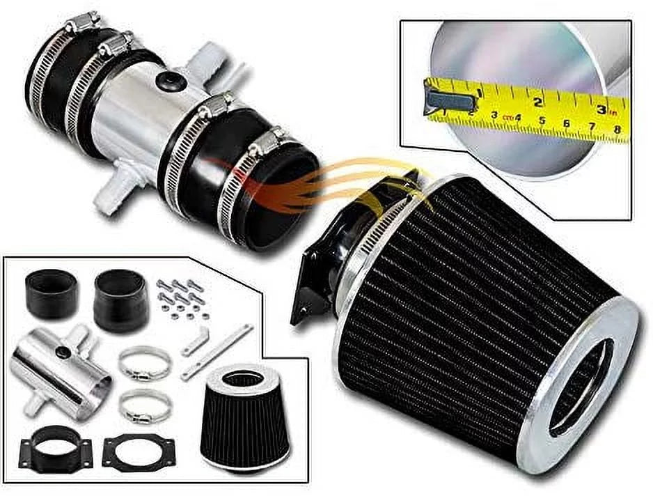 For BLACK SHORT RTUNES Compatible NISSAN 95-99 - RAM V6 MAXIMA/INFINITI I30 - INTAKE RACING