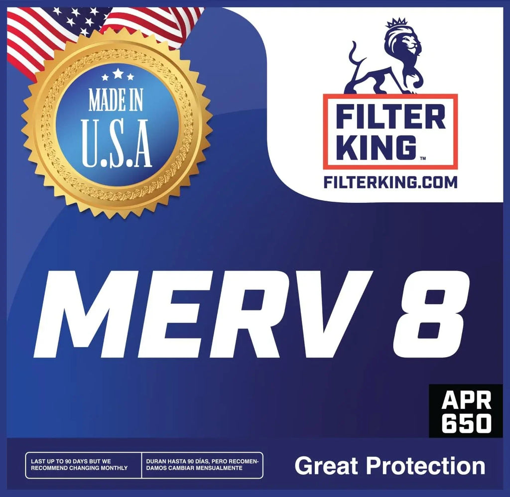 .75" MERV Furnace A/C Air 8 HVAC Filters | Pleated Size: 8 Filter Actual 4-PACK Filter x USA IN | x King | MADE 12.5 12.5x8x1a |