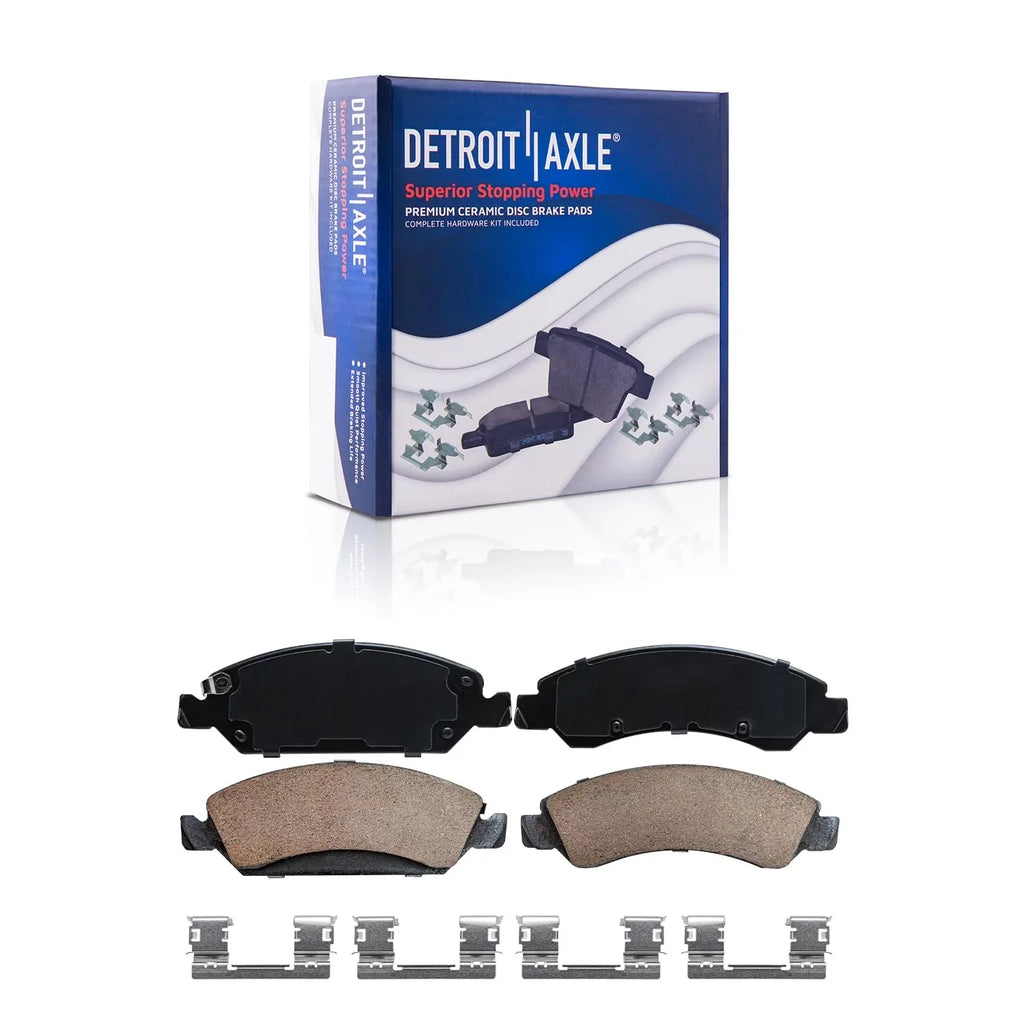 ESV Pads - 1500, Sierra Brakes XL Slotted Yukon Replacement GMC Escalade 2015-2020 Drilled Rotors Detroit Silverado Brake Kit & Rear Front Ceramic Brake for Axle 2014-2018 Suburban Chevy Tahoe