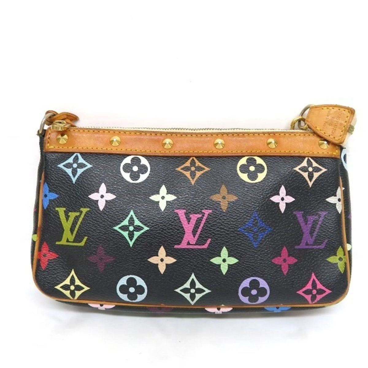 Multicolor Used 2WAY Ladies Authenticated Pouch Accessoire Handbag Pochette Monogram M92648