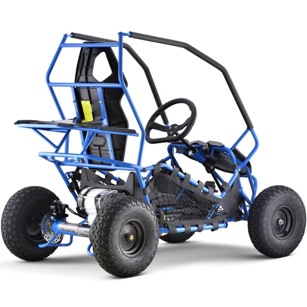 Go 1000w Kart Electric MotoTec Maverick Blue 36v