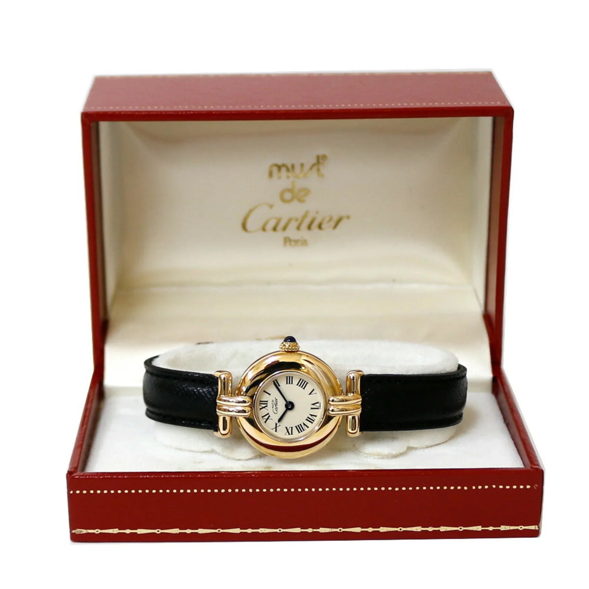 GP Pre-Owned Must CARTIER 590002 Quartz Watch Cartier (Fair) Colise Ladies Vermeil