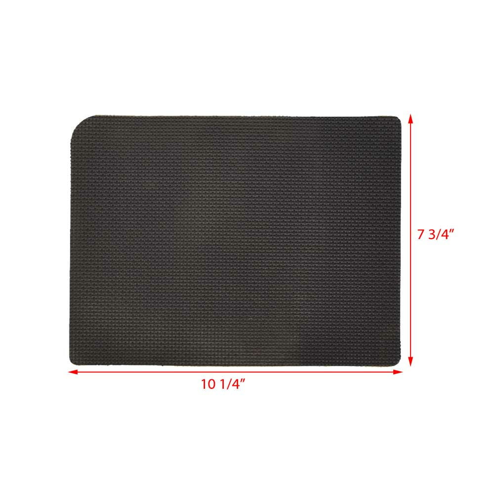 Non-Skid 7 1/4 10 Rubber 3/4 Inch Boat Tracker Mat x | Black TM178157