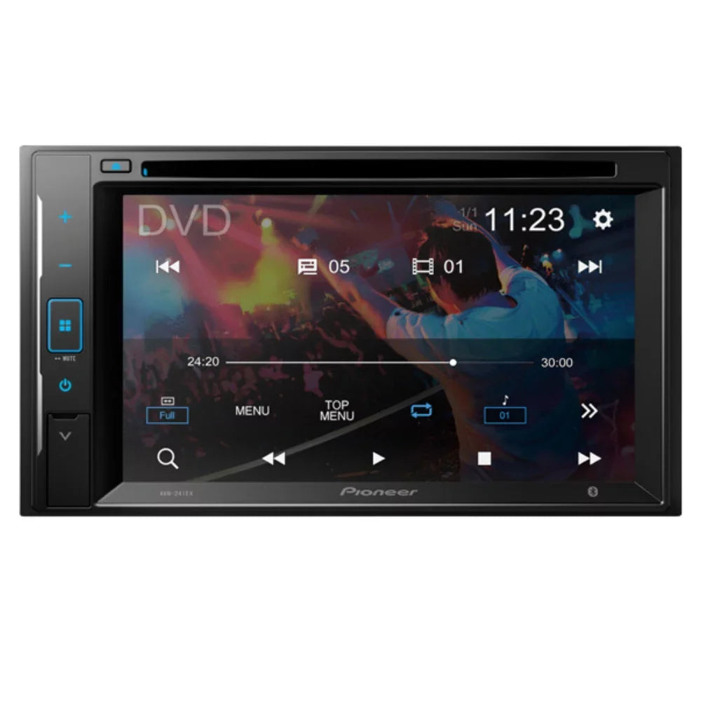 DIN with Classic AVH-241EX Receiver Camera/Install AM/FM 6.2" Car 2013-2014 Kit/in-Dash for Touchscreen Media W/ Digital Double Bundle F150 Bluetooth/Backup KIT4711 Pioneer DVD/CD Dash Stereo