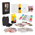 Photo Smile Instant with Bundle Print Case Soft Camera Digital KODAK Frames (White/Yellow)