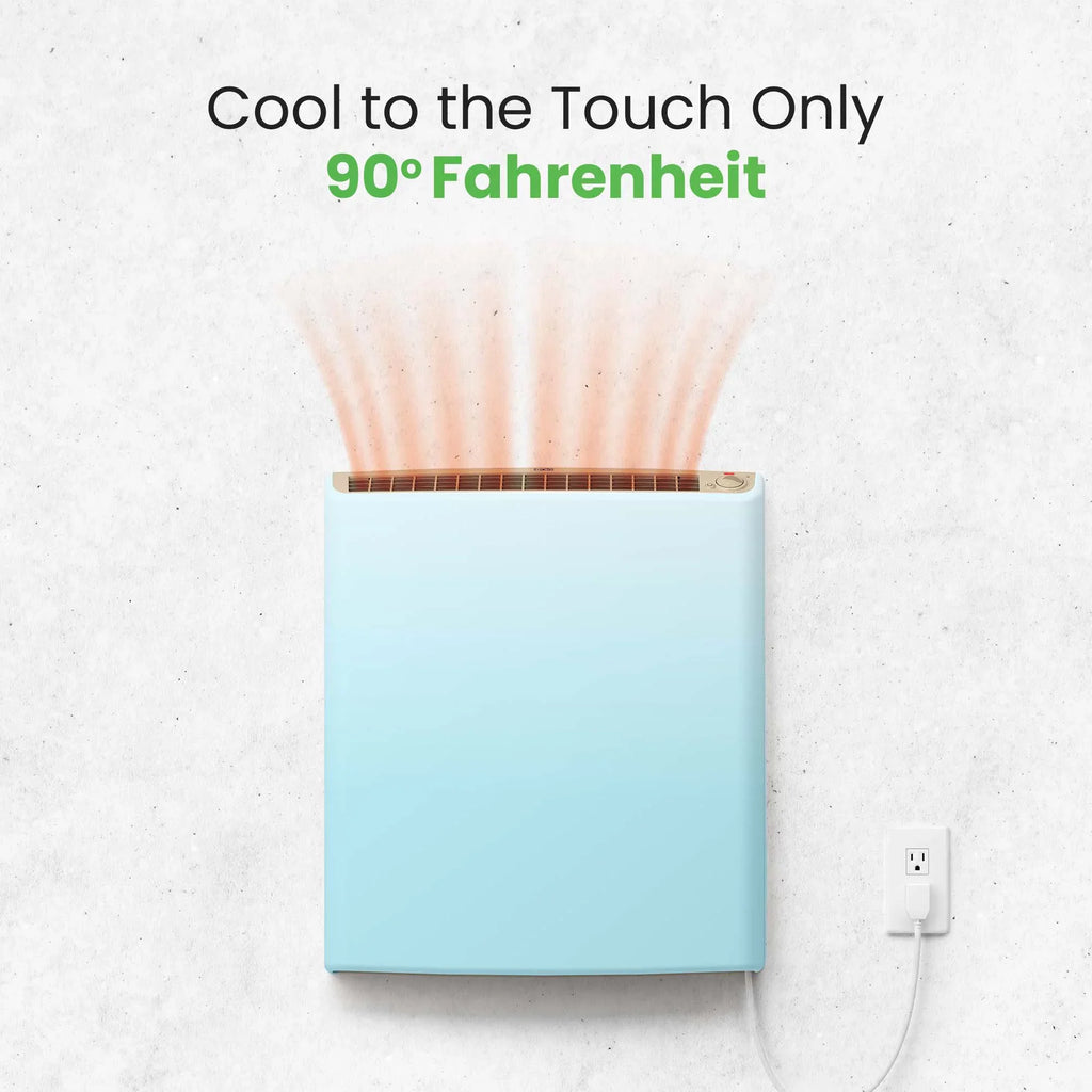Office, Tip-Over Protection, Heater Thermostat Electric Envi Adjustable Garage, Efficient, Comfort-Level Plug-in Wall Panel Great Energy Kitchen, for for Child Safe, Quiet, Bedrooms, Bathrooms, Home,