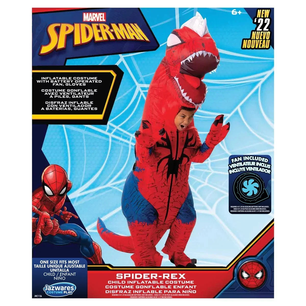 Inflatable Large Costume Marvel Spider-Rex | Child