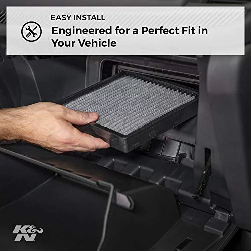Dodge/Chrysler Washable Town and VF2038 Reusable: & (Grand Select nation Models, Van, K&N Vehicle For Designed Caravan, Filter: Air 2008-2018 Van) Cargo Cabin