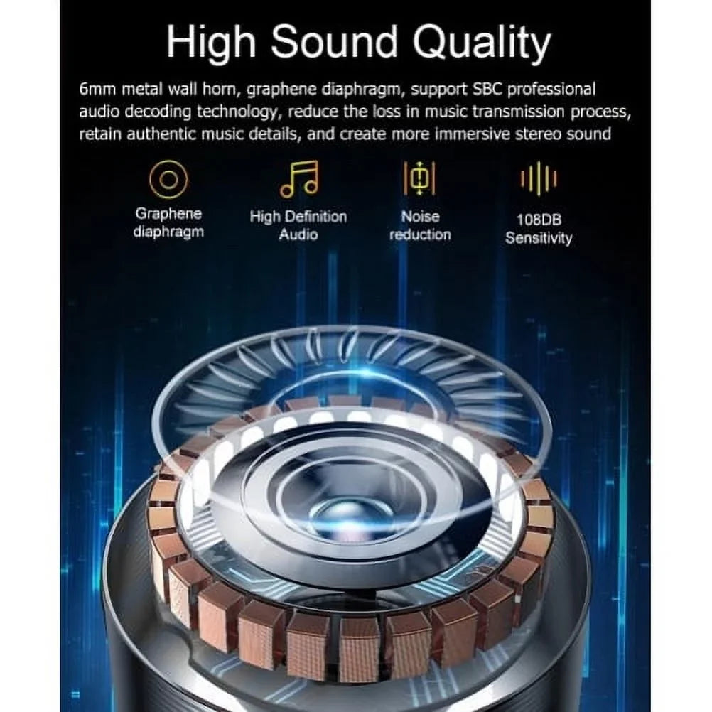 5G PRO Sound Headset REVVL 6 Compatible True - Hi-Fi Headphones With Earphones 5G REVVL Phone Case PRO T-Mobile Hands-free TWS B8Z 6 Charging Earbuds Mic for Stereo Wireless Wireless