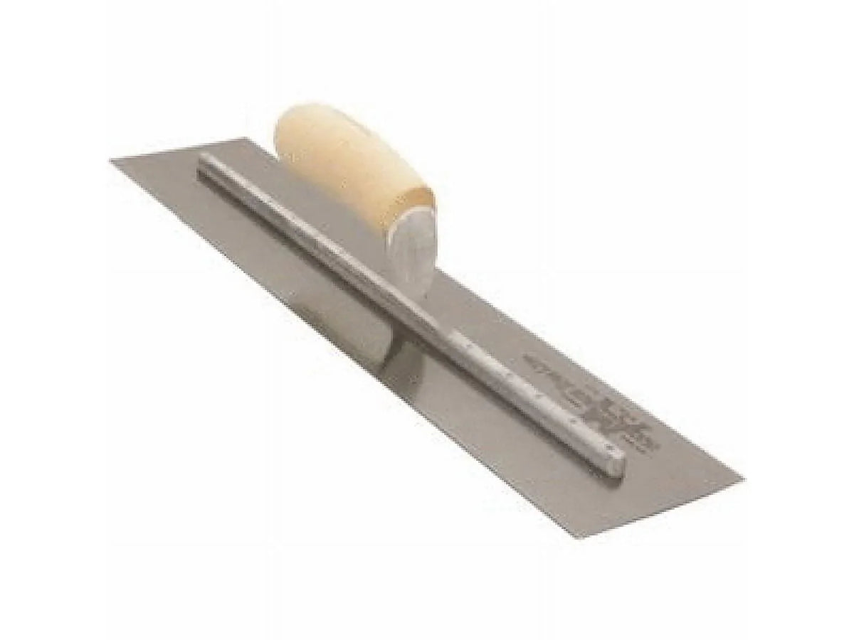 Handle with In. Marshalltown Finishing Curved In. High Wood x 4 18 Carbon Trowel Steel