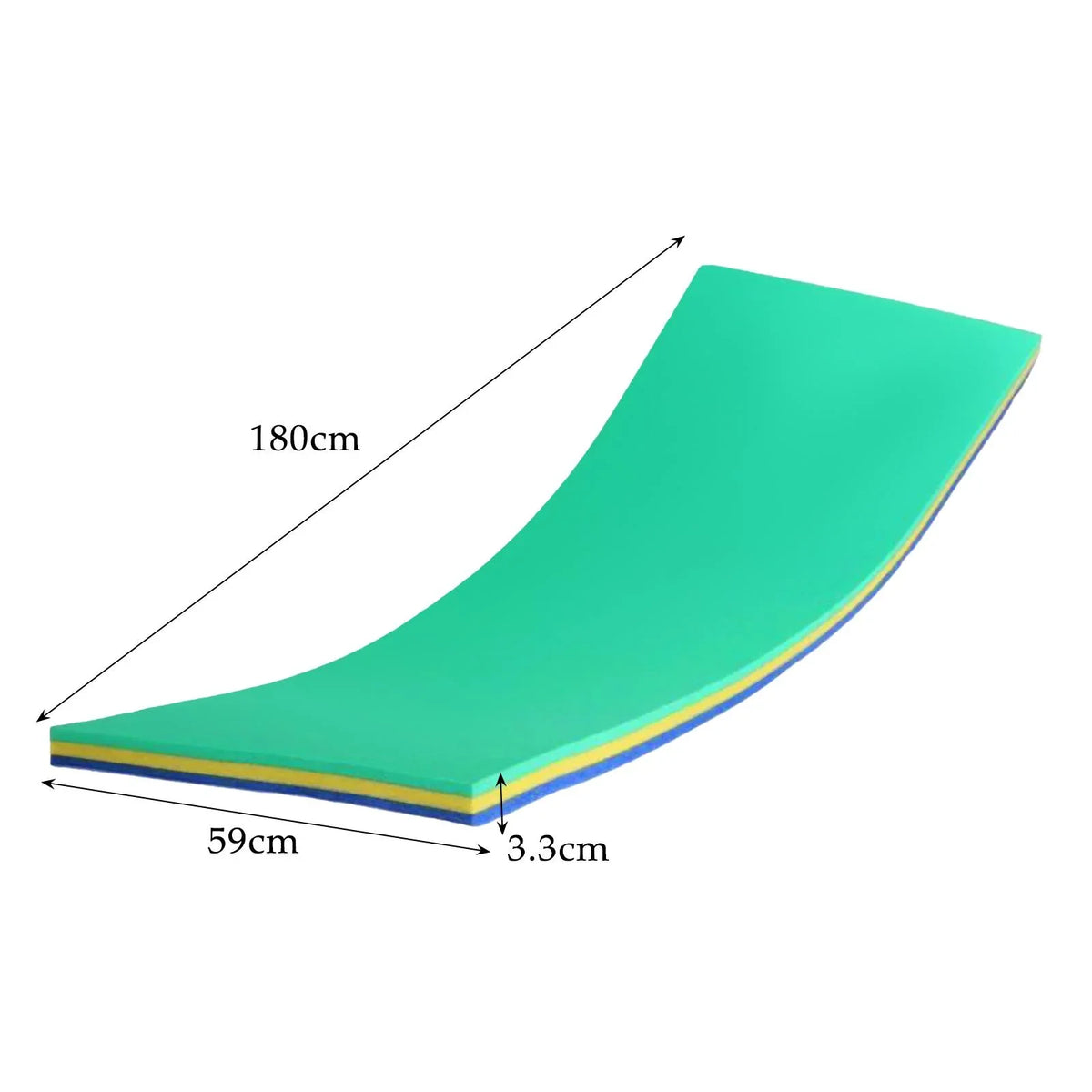 Pool for Resistant Mat Relaxing Raft Yellow Tear 3 GARENDE Layer Water Floats