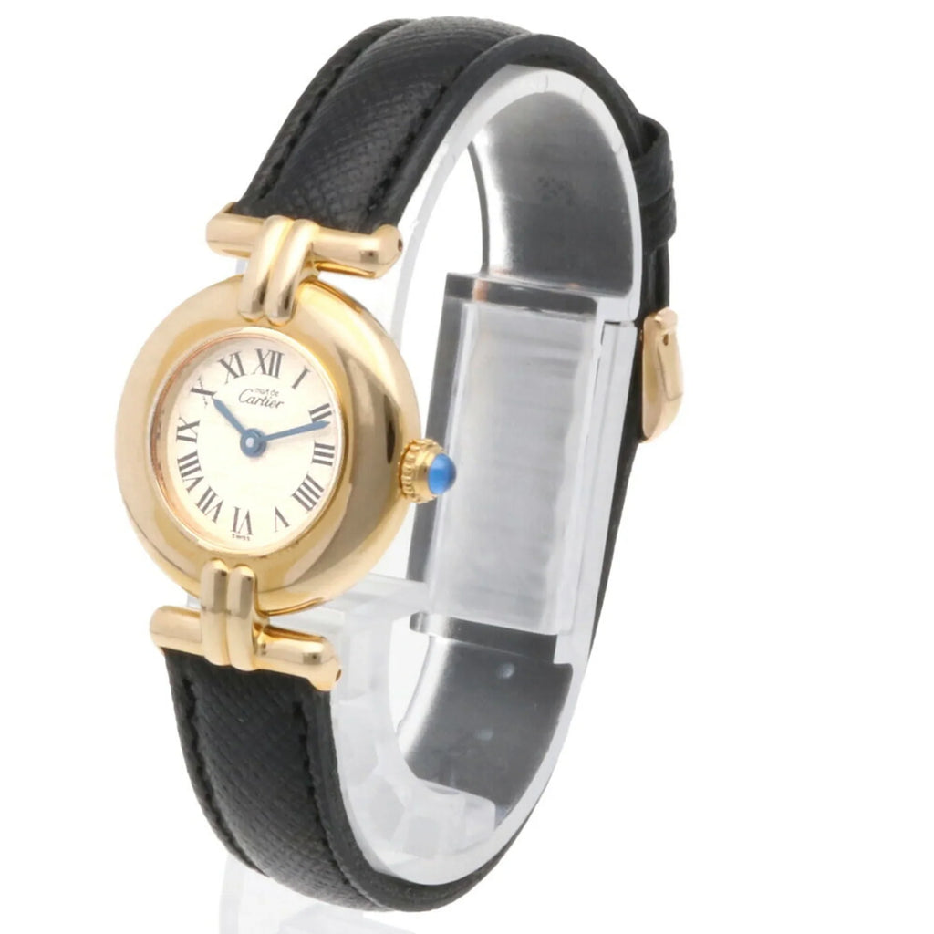 GP Pre-Owned Must CARTIER 590002 Quartz Watch Cartier (Fair) Colise Ladies Vermeil