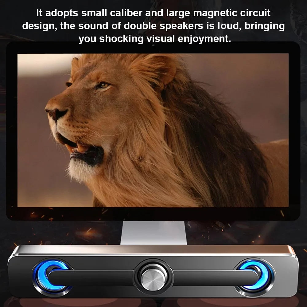 for Speaker Phone Tablet Bass MP4 Surround Computer Bar Laptop Box SADA USB Subwoofer PC MP3 Speaker Wired Sound Stereo Powerful V-111