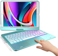 Typecase Protective Backlit for Slim Gen, iPad 9th Generation Generation Trackpad 10.2-inch Case iPad 10.5, Holder Pencil 8th with Air 3, Wireless Cover (Seafoam) with 7th Keyboard (2020), (2021), Pro
