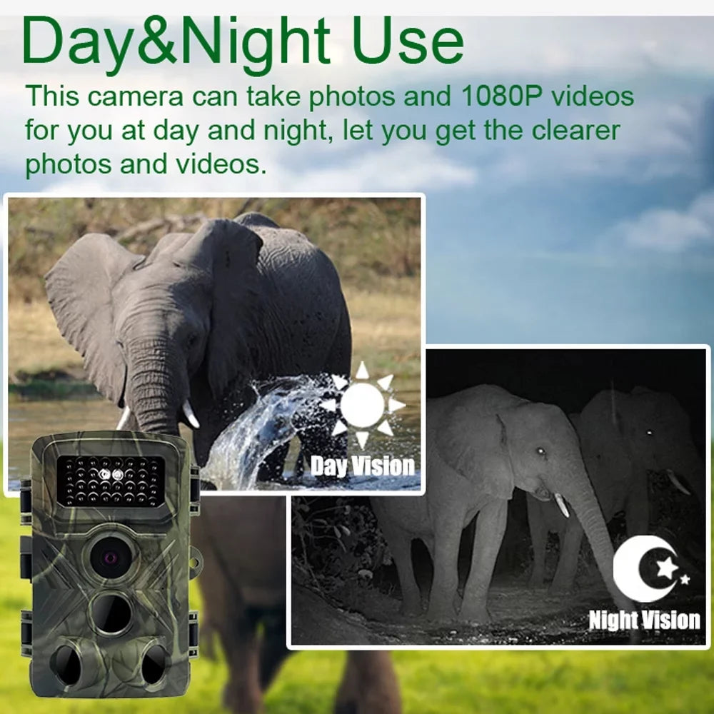 IP66 Use Hunts Camera Color TFT Inch 1080P 2.0 Detection Day Camera Night-Visions Field Night Outdoor Waterproof Display Trail 32MP Camera Infrared