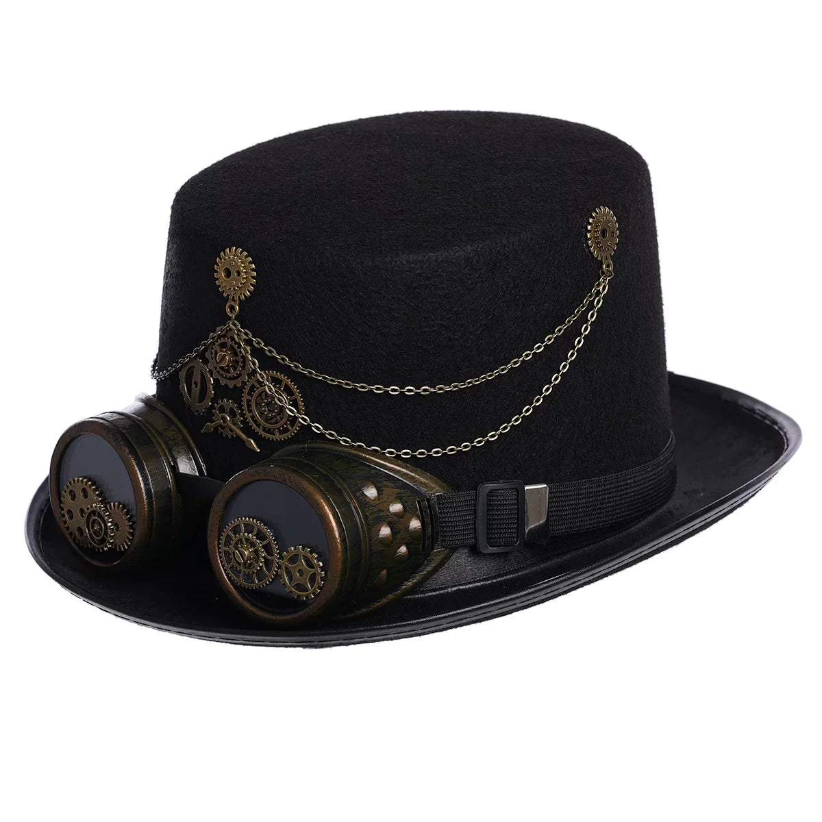 Unisex Hallo Gothic Hat with GRACEART Hats Top Steampunk Goggle Punk