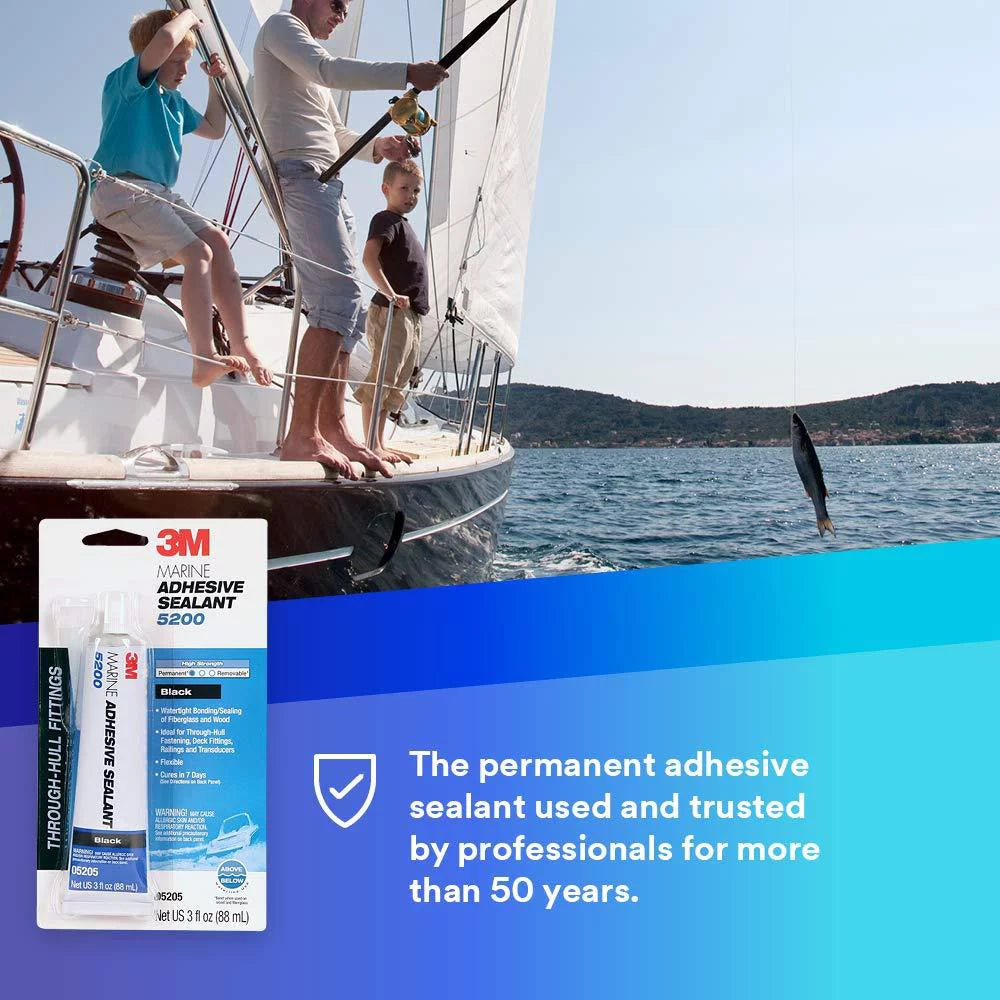 oz marine black, adhesive sealant, 3 5200 3m